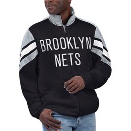G-III SPORTS BY CARL BANKS Men's G-III Sports by Carl Banks Black Brooklyn Nets Game Ball Full-Zip Track Jacket 