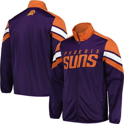 G-III SPORTS BY CARL BANKS Men's G-III Sports by Carl Banks Purple Phoenix Suns Game Ball Full-Zip Track Jacket 