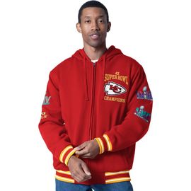 G-III SPORTS BY CARL BANKS Men's G-III Sports by Carl Banks Red Kansas City Chiefs Power Forward Commemorative Full-Zip Hooded Jacket 