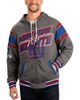 G-III SPORTS BY CARL BANKS Men's G-III Sports by Carl Banks Royal/Gray New York Giants Extreme Full Back Reversible Hoodie Full-Zip Jacket  - 1