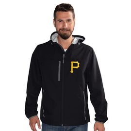 G-III SPORTS BY CARL BANKS Men's G-III Sports by Carl Banks Black Pittsburgh Pirates Double Play Hooded Lightweight Full-Zip Jacket 