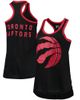 G-III SPORTS BY CARL BANKS Women's G-III Sports by Carl Banks Black Toronto Raptors Showdown Scoop-Neck Racerback Tank Top  - 1