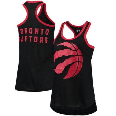 G-III SPORTS BY CARL BANKS Women's G-III Sports by Carl Banks Black Toronto Raptors Showdown Scoop-Neck Racerback Tank Top 