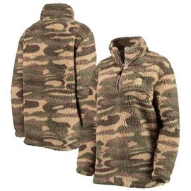 G-III SPORTS BY CARL BANKS Women's G-III Sports by Carl Banks Camo New Jersey Devils Sherpa Quarter-Zip Jacket 