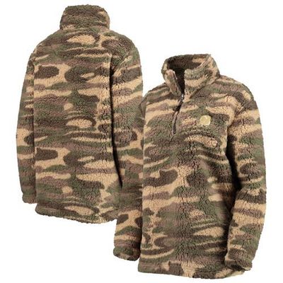 G-III SPORTS BY CARL BANKS Women's G-III Sports by Carl Banks Camo New Jersey Devils Sherpa Quarter-Zip Jacket 