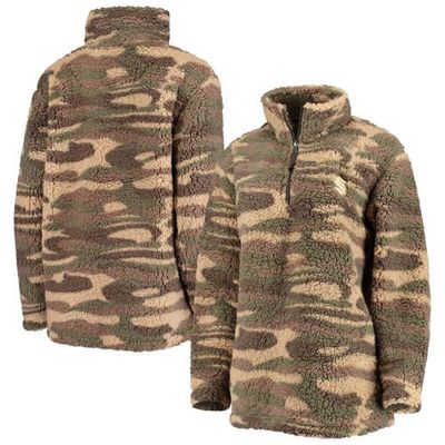 G-III SPORTS BY CARL BANKS Women's G-III Sports by Carl Banks Camo Seattle Kraken Sherpa Quarter-Zip Jacket 