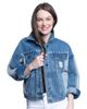 G-III SPORTS BY CARL BANKS Women's G-III Sports by Carl Banks Seattle Kraken Buzzer Beater Button-Up Denim Jacket - 1