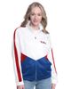 G-III SPORTS BY CARL BANKS Women's G-III Sports by Carl Banks White/Red Philadelphia Phillies Rally Rhinestone Raglan Full-Zip Track Jacket  - 1