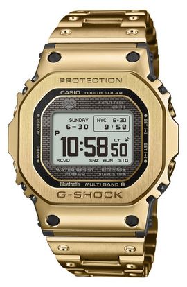 G-SHOCK G-SHOCK Full Metal 5000 Series Solar Digital Bluetooth Bracelet Watch, 49.3mm × 43.6mm