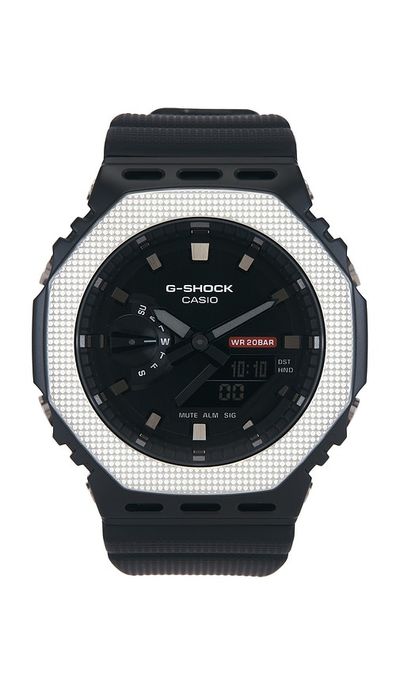 G-Shock G-Shock G Steel Modern Industrial Gm2100 Series Watchin Black & Silver