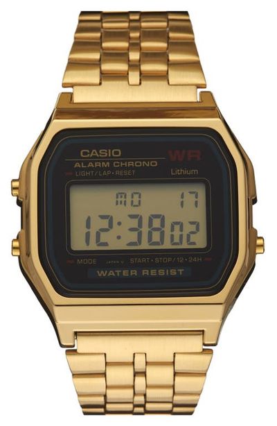 G-SHOCK G-Shock 'Vintage' Digital Chronograph Bracelet Watch, 33mm x 37mm