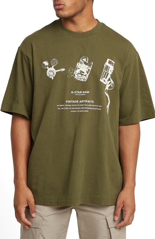 G-STAR G-STAR Archive Boxy Organic Cotton Graphic T-Shirt