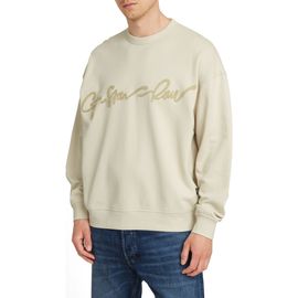 G-STAR G-STAR Chenille G-Script Loose Organic Cotton Crewneck Sweatshirt
