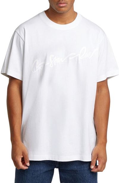 G-STAR G-STAR Flocked G-Script Loose Fit Organic Cotton T-Shirt