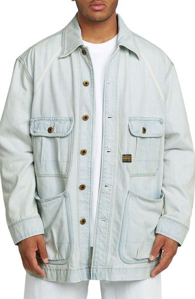 G-STAR G-STAR Oversize Cotton Denim Chore Coat