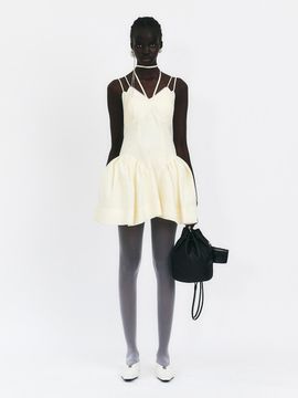 GABRIEL LEE Strappy Mini Dress Neck Strap Tie