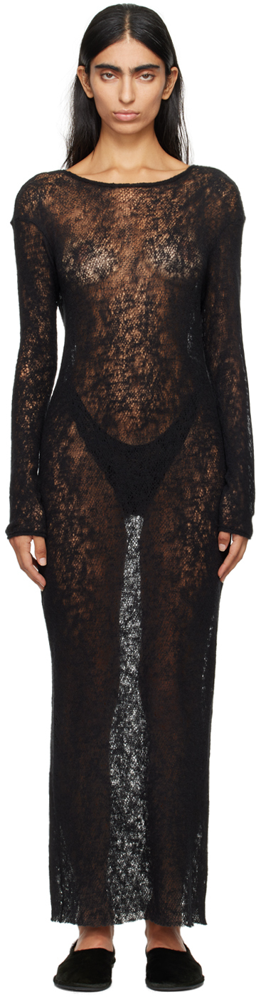 Gabriela Coll Garments - Black No.293 Maxi Dress