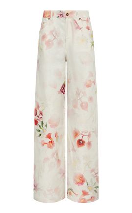 Gabriela Hearst Gabriela Hearst Amoret Printed Linen BarrelLeg Jeans