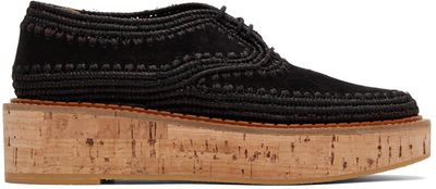 Gabriela Hearst Gabriela Hearst Black Clergerie Edition Suede Louis Brogues
