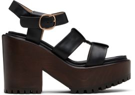 Gabriela Hearst Gabriela Hearst Black Hera Platform Sandals
