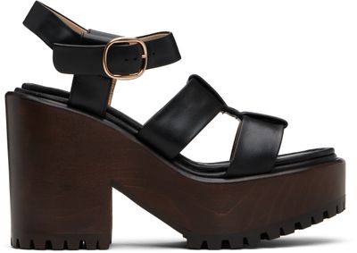 Gabriela Hearst Gabriela Hearst Black Hera Platform Sandals