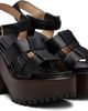 Gabriela Hearst Gabriela Hearst Black Hera Platform Sandals - 4
