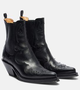 Gabriela Hearst Gabriela Hearst Cassidy cow-print leather cowboy boots