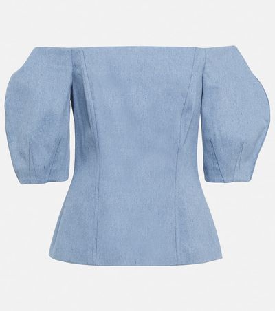 Gabriela Hearst Gabriela Hearst Ellen off-shoulder cotton top
