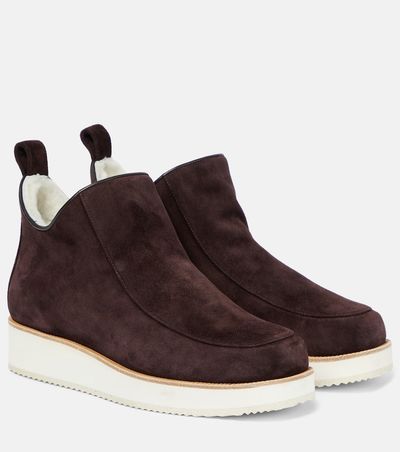 Gabriela Hearst Gabriela Hearst Harry shearling-lined suede ankle boots
