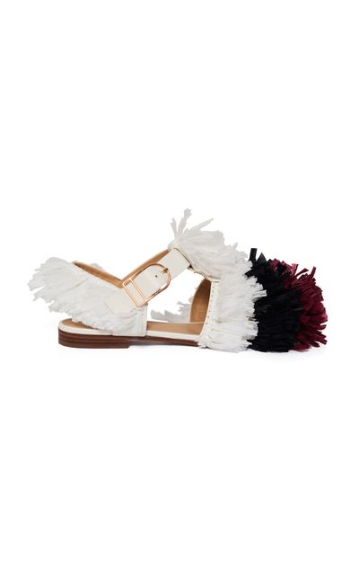 Gabriela Hearst Gabriela Hearst Lynn Raffia Fringe Flat