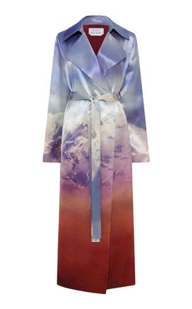 Gabriela Hearst Gabriela Hearst Lyra Printed Silk Trench Coat