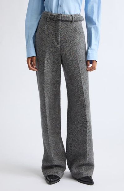 GABRIELA HEARST GABRIELA HEARST Norman Cashmere & Wool Tweed Herringbone Pants