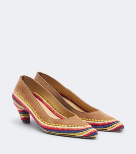 Gabriela Hearst Gabriela Hearst Peggy suede and raffia pumps