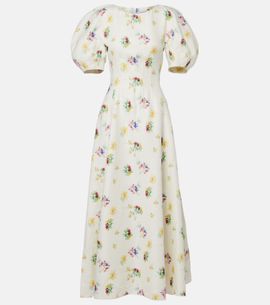 Gabriela Hearst Gabriela Hearst Ranya puff-sleeve linen maxi dress