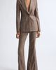 GABRIELA HEARST GABRIELA HEARST Rhein Check Wool & Silk Flare Leg Pants - 2