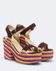 Gabriela Hearst Gabriela Hearst Sardis suede and raffia platform sandals - 1