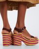 Gabriela Hearst Gabriela Hearst Sardis suede and raffia platform sandals - 2