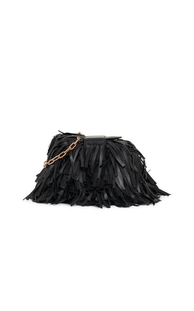 Gabriela Hearst Gabriela Hearst Soft Demi Clutch W/ Chain And Nappa Fringe