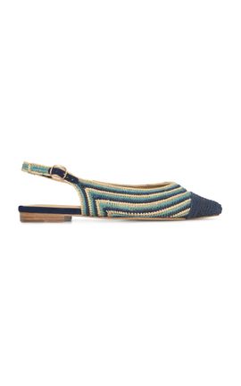 Gabriela Hearst Gabriela Hearst Strength Raffia Slingback Flats