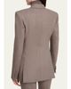 Gabriela Hearst Gavin Wool-Cashmere Flannel Double-Breasted Blazer Jacket - 3