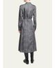 Gabriela Hearst Jane Herringbone Print Silk Belted Midi Shirtdress - 3