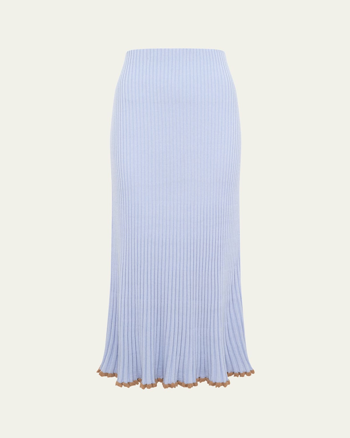 Gabriela Hearst Kavya Rib Knit Midi Skirt