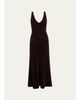 Gabriela Hearst Lady Hall Cashmere-Silk Plush Knit Maxi Slip Dress - 1
