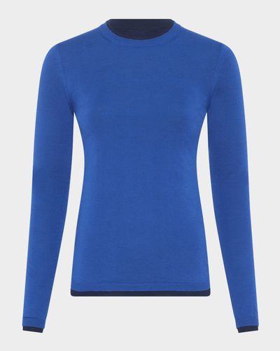 Gabriela Hearst Leif Layered Cashmere Crewneck Sweater