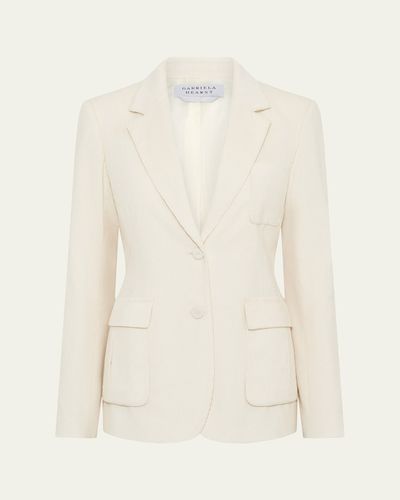 Gabriela Hearst Louisa Corduroy Single-Breasted Blazer