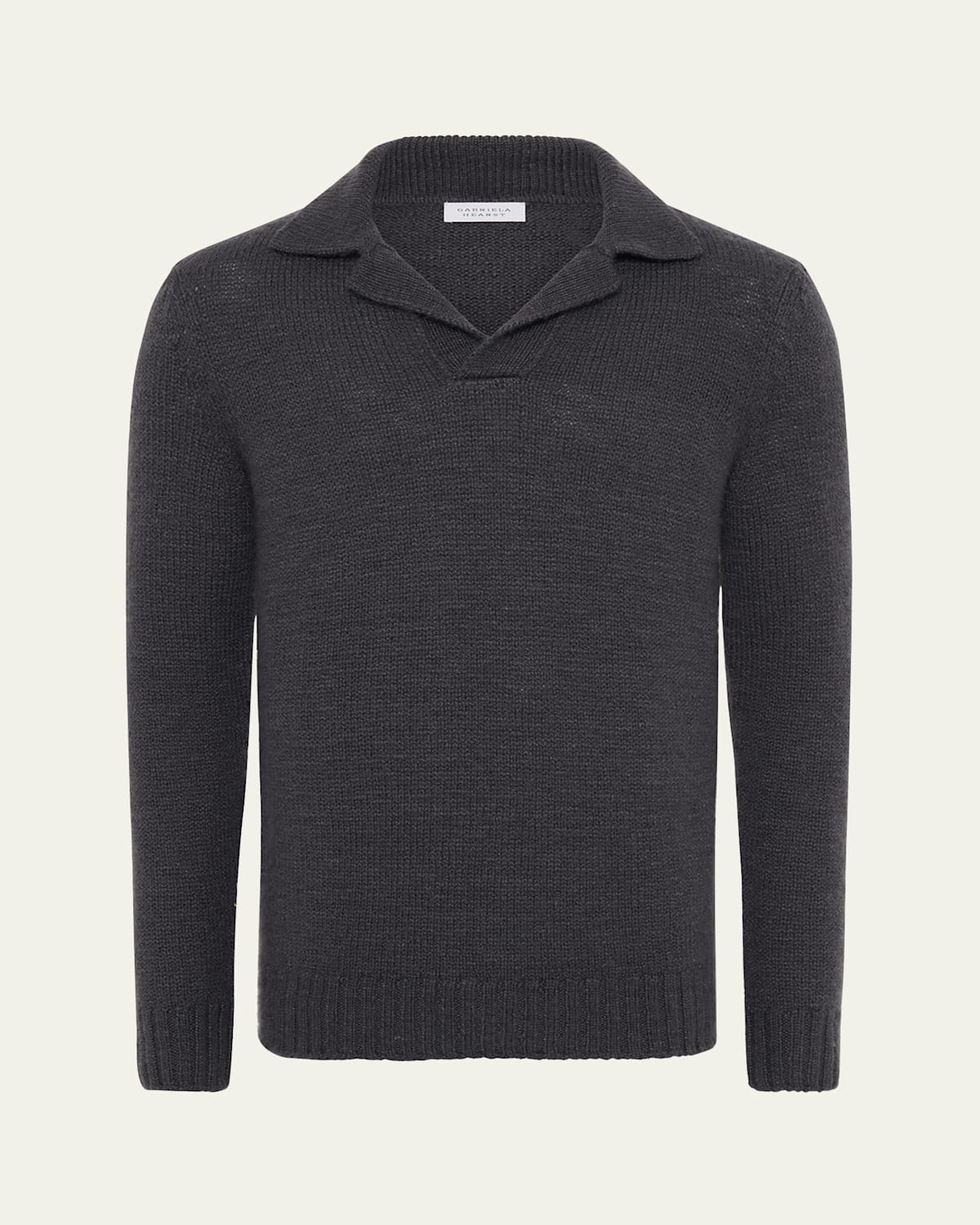 Gabriela Hearst Men's Aled Cashmere Polo Shirt