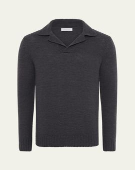 Gabriela Hearst Men's Aled Cashmere Polo Shirt