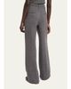 Gabriela Hearst Norman Herringbone Belted Straight-Leg Pants - 3
