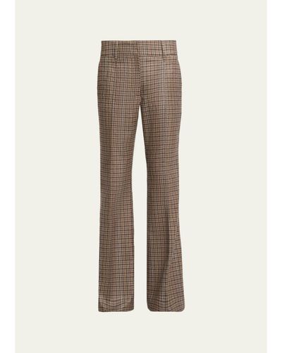 Gabriela Hearst Rhein Houndstooth Flared Pants