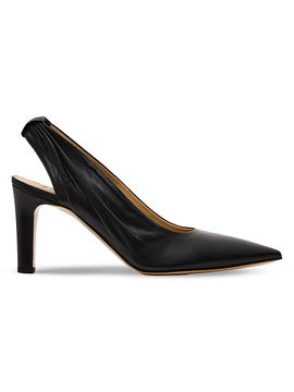 Gabriela Hearst Women's Amari 75MM Leather Slingback Pumps